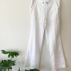 Athleta wide leg linen pants